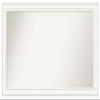 Amanti Art White Bathroom Mirror for Over Sink, 27x47 Custom Made Craftsman White Rectangle Vanity Mirror, Oversize Casual Wood Frame, Hangs Horizonally and Vertically, Wall Decor view 1