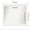Amanti Art White Bathroom Mirror for Over Sink, 27x47 Custom Made Craftsman White Rectangle Vanity Mirror, Oversize Casual Wood Frame, Hangs Horizonally and Vertically, Wall Decor view 3