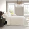 RECYCO Luxury Velvet Quilt Set Full Queen Size, Lightweight Velvet Comforter Set, Oversized Bedspread Coverlet Quilted Bedding Set, with 2 Matching Pillow Shams, for All Season, Cream White view 2
