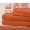 1000-Thread-Count 100% Egyptian Cotton Bed Sheet, 4-Pc Full XXL Orange Solid Sheet Set Single Ply Long Staple Cotton Yarns, Sateen Weave, Fits Mattress Upto 18" Deep Pocket view 2