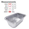 (800 Pack) Premium 1-LB Bread Loaf Baking Pans l Mini 6" x 3.7" x 2" l Extra-Heavy Duty l Disposable Aluminum Foil Oven Safe Sturdy 1-Pound Small Bread Tin view 2