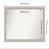 Amanti Art Silver Bathroom Mirror for Over Sink, 26x46 Custom Made Romano Silver Narrow Rectangle Vanity Mirror, Oversize Casual Wood Frame, Hangs Horizonally and Vertically, Wall Decor view 3