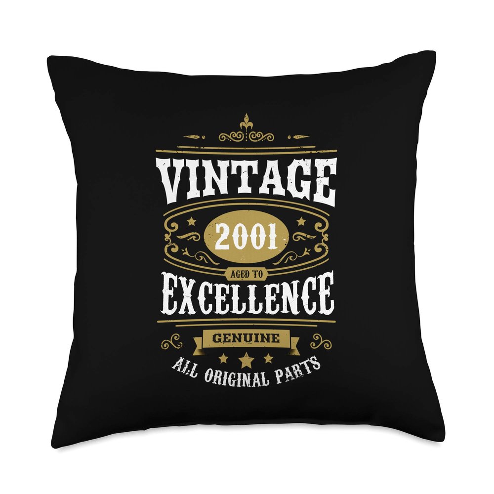 21st Birthday Women Daughter 21 Year Old Vintage Gifts 2001 Throw Pillow