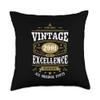 21st Birthday Women Daughter 21 Year Old Vintage Gifts 2001 Throw Pillow view 1