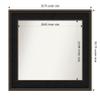 Amanti Art Brown Bathroom Mirror for Over Sink, 31x36 Custom Made Mezzanine Espresso Rectangle Vanity Mirror, Large Casual Wood Frame, Hangs Horizonally and Vertically, Wall Decor view 4
