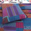 Artsy Bohemian Boho Chic 3-Piece Wild Berry Purple Blueberry Fuchsia Cotton Reversible King Quilt Bedding Set by Cozy Line Home Fashions view 2