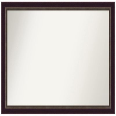 Amanti Art Bronze Bathroom Mirror for Over Sink, 31x46 Custom Made Signore Bronze Rectangle Vanity Mirror, Oversize Traditional Wood Frame, Hangs Horizonally and Vertically, Wall Decor