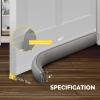 fowong Weighted Under Door Noise Stopper 40 Inch, Long Draft Stopper for Bottom of Door Soundproof Draft Guard, Gray view 2