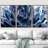 SIGNWIN Framed Canvas Wall Art Dark Purple Succulent with Raindrops Botanical Plants Minimalism Modern Closeup Dramatic for Living Room, Bedroom, Office - 16"x24"x3 Panels view 2