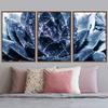 SIGNWIN Framed Canvas Wall Art Dark Purple Succulent with Raindrops Botanical Plants Minimalism Modern Closeup Dramatic for Living Room, Bedroom, Office - 16"x24"x3 Panels view 3