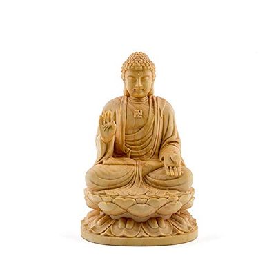 10/13cm Sitting Thailand Budha Sakyamuni Sculpture Buddha Dharma Statue Solid Buddha Statues Wood budas decoracion estatua Home Decor (10)