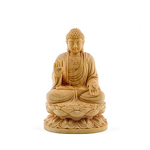 10/13cm Sitting Thailand Budha Sakyamuni Sculpture Buddha Dharma Statue Solid Buddha Statues Wood budas decoracion estatua Home Decor (10)