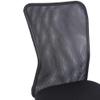 1 Pcs Mid-Back Mesh Office Chair Computer Task Swivel Seats, Black view 3