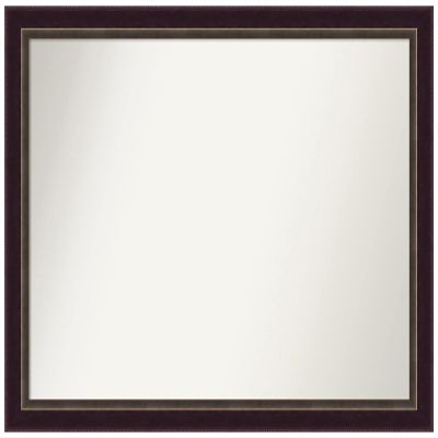 Amanti Art Bronze Bathroom Mirror for Over Sink, 31x42 Custom Made Signore Bronze Rectangle Vanity Mirror, X-Large Traditional Wood Frame, Hangs Horizonally and Vertically, Wall Decor