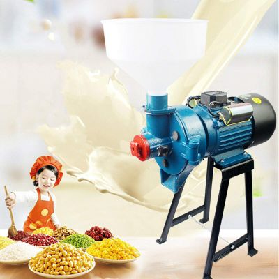 2 In 1 Electric Grinder Machine Wet and Dry 2200W Heavy Duty 110V Electric Mill Dry Grinder Machine for Corn/Rice/Wheat/Grains/Coffee Beans +Funnel, With a Thickness Regulator (140 Type/2200W)