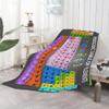 Anuruddha Periodic Table of Elements Blanket Perfect for Bed and Couch Suitable for Sofa or Beds Fluffy Warm Cozy Microfiber Flannel Lightweight Oversize (120"x90") view 1