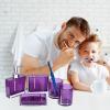 Bathroom Accessories Set, 5Pcs/Set Acrylic Modern Bath Decor Set with Emulsion Bottle Toothbrush Holder Dish Gargle Cup -Bathroom Home Decor, Vanity Organize () view 3