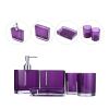Bathroom Accessories Set, 5Pcs/Set Acrylic Modern Bath Decor Set with Emulsion Bottle Toothbrush Holder Dish Gargle Cup -Bathroom Home Decor, Vanity Organize () view 4
