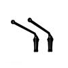 CAMZ 2 Piece Swing Arm Curtain Rods, Iron Rod with Mounting Hardware Heavy Duty 40kg 180 Swing Window Curtain Display Stand for Store Kitchen Bathroom (Black 90cm/35in) view 1