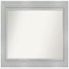 Amanti Art Silver Bathroom Mirror for Over Sink, 28x43 Custom Made Romano Silver Rectangle Vanity Mirror, Large Casual Wood Frame, Hangs Horizonally and Vertically, Wall Decor view 1