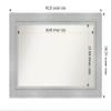 Amanti Art Silver Bathroom Mirror for Over Sink, 28x43 Custom Made Romano Silver Rectangle Vanity Mirror, Large Casual Wood Frame, Hangs Horizonally and Vertically, Wall Decor view 4