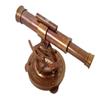 6 Brown Antique Nautical Antique Alidade Telescopic Full Brass Item 6" inch with Working Telescope view 1