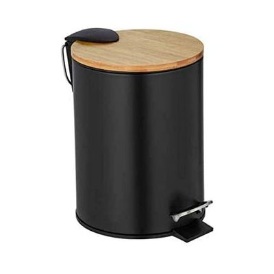 WENKO Tortona Pedal Bin Matt Black