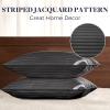 Basic Beyond Bed Pillows for Sleeping - Standard Size Pillows Set of 2 - Luxury Hotel Collection Down Alternative Pillows, Black, 20x26 Inches view 4