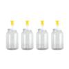 Craft A Brew - For Home Brewing Beer, Wine, Cider, and More - Includes Four 1 Gallon Glass Fermenter Jars, Lids, and Airlocks - Fermentation Jar 4-pack view 1