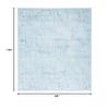SAFAVIEH Area Rug 8x10 - Tulum Collection - Large - Aqua Blue & Dark Grey, Moroccan Boho Distressed Design, Non-Shedding & Easy to Clean, Ideal for Living Room, Bedroom, Dining Space (TUL271J) view 2