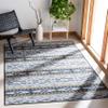 SAFAVIEH Washable Rug Journey Collection - Large - 7'9" x 10', Grey & Gold, Slip Resistant & Easy Cleaning, Ideal for Living Room, Bedroom, Dining Space (JNY179F) view 1