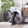SAFAVIEH Washable Rug Journey Collection - Large - 7'9" x 10', Grey & Gold, Slip Resistant & Easy Cleaning, Ideal for Living Room, Bedroom, Dining Space (JNY179F) view 2