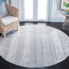Martha Stewart x SAFAVIEH Area Rug Collection - 6'7" Round, Light Grey & Beige, Non-Shedding & Easy Cleaning, Ideal for Living Room, Bedroom, Office, Dining Space (MSR8925A) view 1