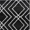 SAFAVIEH Area Rug 8x10 - Adirondack Collection - Large - Black & Light Grey, Modern Moroccan Design, Non-Shedding & Easy Cleaning, Ideal for Living Room, Bedroom, Office, Dining Space (ADR162F) view 4