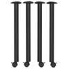 Kee Post Table Leg with Casters (Set of 4)- Black view 1