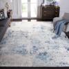 SAFAVIEH Area Rug 8x10 - Aston Collection - Large - Ivory & Blue, Modern Abstract Design, Non-Shedding & Easy Cleaning, Ideal for Living Room, Bedroom, Office, Dining Space (ASN710M) view 1