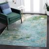 SAFAVIEH Madison Collection Area Rug - 6' x 9', Light Blue & Green, Boho Abstract Design, Non-Shedding & Easy Care, Ideal for High Traffic Areas in Living Room, Bedroom (MAD440J) view 1