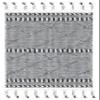 SAFAVIEH Casablanca Collection Accent Rug - 3' x 5', Black & Ivory, Handmade Moroccan Boho Wool Braided Tassel Fringe, Ideal for High Traffic Areas in Entryway, Living Room, Bedroom (CSB575Z) view 3