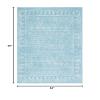 SAFAVIEH Tulum Collection Area Rug - 5'3" x 7'6", Aqua & Ivory, Moroccan Boho Distressed Design, Non-Shedding & Easy to Clean, Ideal for Living Room, Bedroom, Dining Space (TUL271K) view 2