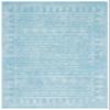 SAFAVIEH Tulum Collection Area Rug - 5'3" x 7'6", Aqua & Ivory, Moroccan Boho Distressed Design, Non-Shedding & Easy to Clean, Ideal for Living Room, Bedroom, Dining Space (TUL271K) view 3