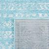 SAFAVIEH Tulum Collection Area Rug - 5'3" x 7'6", Aqua & Ivory, Moroccan Boho Distressed Design, Non-Shedding & Easy to Clean, Ideal for Living Room, Bedroom, Dining Space (TUL271K) view 4