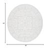 Martha Stewart x SAFAVIEH Area Rug Collection - 6'7" Round, Ivory & Light Grey, Non-Shedding & Easy Cleaning, Ideal for Living Room, Bedroom, Office, Dining Space (MSR8931B) view 2