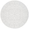 Martha Stewart x SAFAVIEH Area Rug Collection - 6'7" Round, Ivory & Light Grey, Non-Shedding & Easy Cleaning, Ideal for Living Room, Bedroom, Office, Dining Space (MSR8931B) view 3
