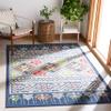 SAFAVIEH Washable Rug Journey Collection - Large - 7'9" x 10', Blue & Ivory, Slip Resistant & Easy Cleaning, Ideal for Living Room, Bedroom, Dining Space (JNY167M) view 1