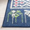 SAFAVIEH Washable Rug Journey Collection - Large - 7'9" x 10', Blue & Ivory, Slip Resistant & Easy Cleaning, Ideal for Living Room, Bedroom, Dining Space (JNY167M) view 3
