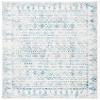 SAFAVIEH Area Rug 8x10 - Tulum Collection - Large - Ivory & Teal, Moroccan Boho Distressed Design, Non-Shedding & Easy to Clean, Ideal for Living Room, Bedroom, Dining Space (TUL271B) view 3