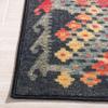 SAFAVIEH Washable Rug Journey Collection - Large - 7'9" x 10', Charcoal & Red, Slip Resistant & Easy Cleaning, Ideal for Living Room, Bedroom, Dining Space (JNY174H) view 3