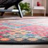 SAFAVIEH Washable Rug Journey Collection - Large - 7'9" x 10', Charcoal & Red, Slip Resistant & Easy Cleaning, Ideal for Living Room, Bedroom, Dining Space (JNY174H) view 4