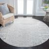 Martha Stewart x SAFAVIEH Area Rug Collection - 6'7" Round, Grey & Grey, Non-Shedding & Easy Cleaning, Ideal for Living Room, Bedroom, Office, Dining Space (MSR8945B) view 1