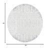 Martha Stewart x SAFAVIEH Area Rug Collection - 6'7" Round, Grey & Grey, Non-Shedding & Easy Cleaning, Ideal for Living Room, Bedroom, Office, Dining Space (MSR8945B) view 2